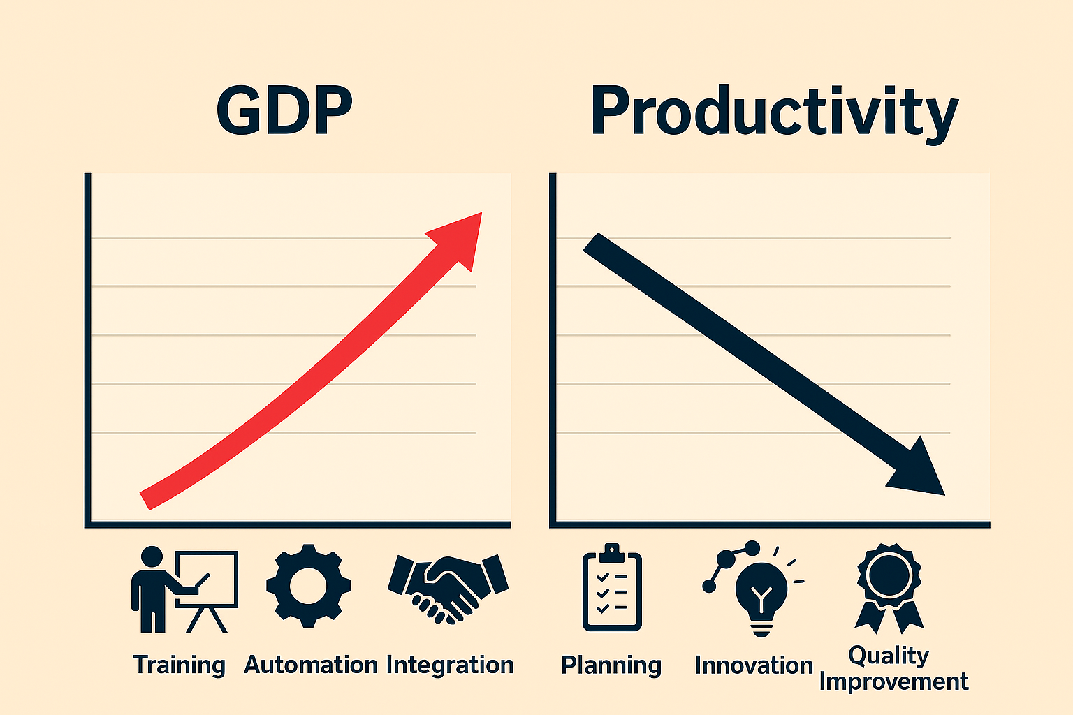 Productivity optimization focus areas